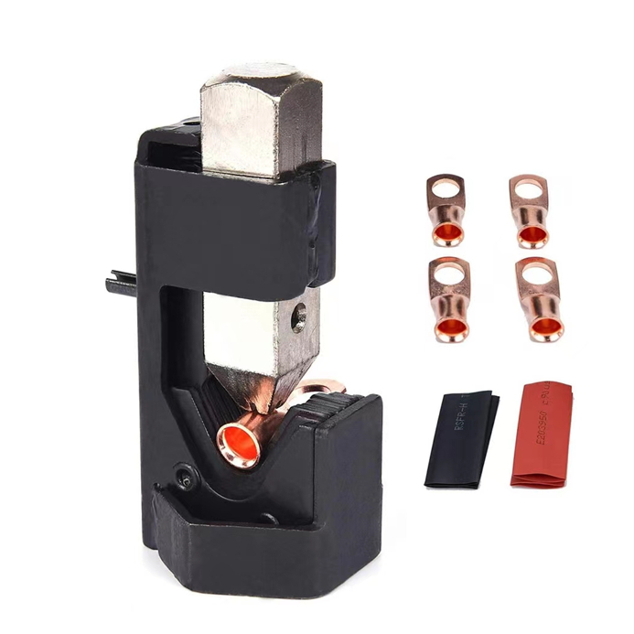 Battery Cable Crimping Tool 10-120 Mm2, Cable Lug Crimping Tool For Heavy Duty Wire Lugs, Battery Cable Crimper For AWG 8-4/0, Hexagon Lug Crimping Tool For Wire Cable Cutting And Crimping | US-365293