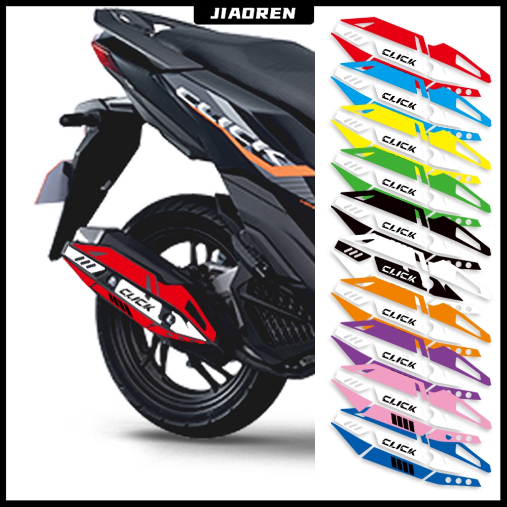 heat guard sticker honda click 125i v2 v3 motorcycle exhaust pipes cover decorative stickers