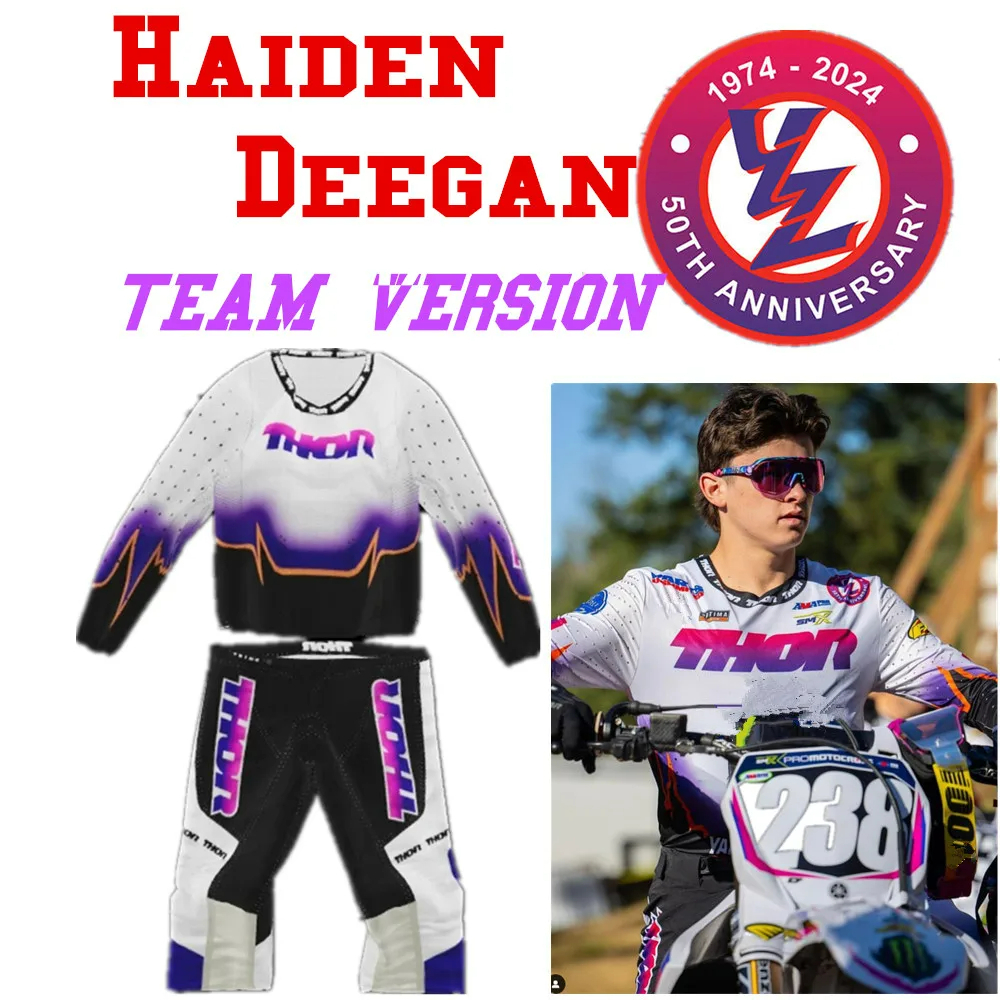 THOR MX For Haigen Deegan 2024 YZ 50 YEARS Retro Motocross Gear Set MX ...