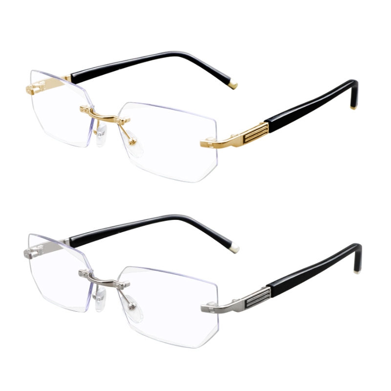 Reading Glasses Glare Blocking Sunglasses Pack Rimless Reading