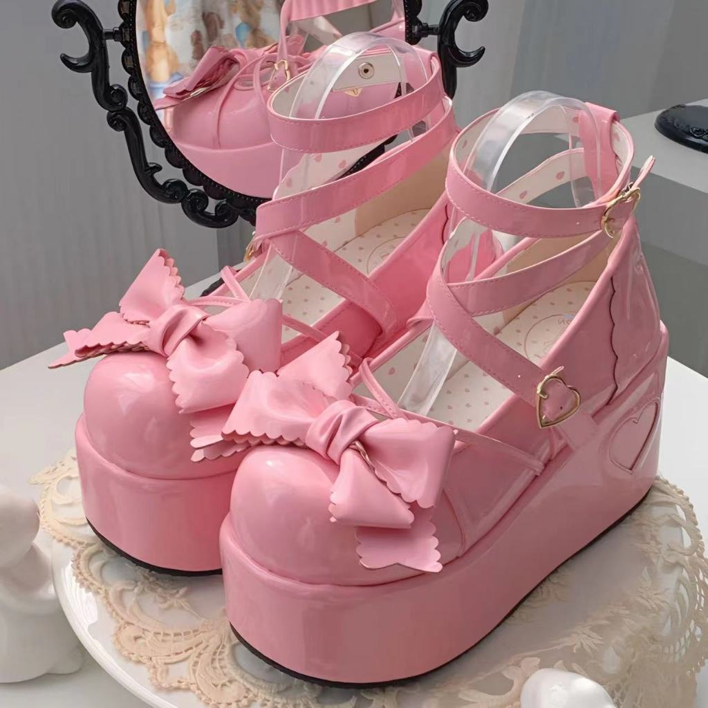 TAVIMART  -  Lolita Shoes Cute Sweet Girl Student Campus Tea Party Single Shoes Cos Loli Kawaii Japanese Casual Shoes