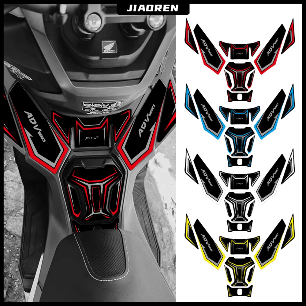 Honda ADV 160 carbon fiber sticker for motorcycle tank sticker decals ...