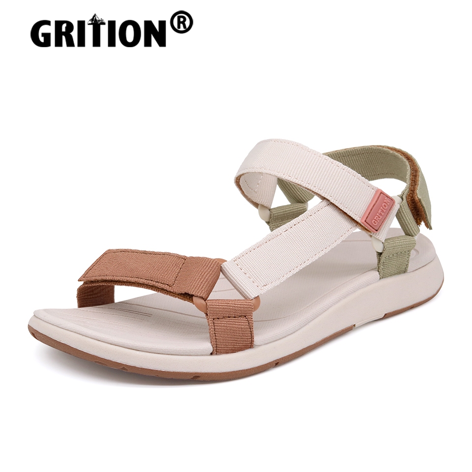GRITION Womens Summer Flat Sandals Casual Shoes Trekking Hiking Outdoor  Luxury Brand Quick Drying