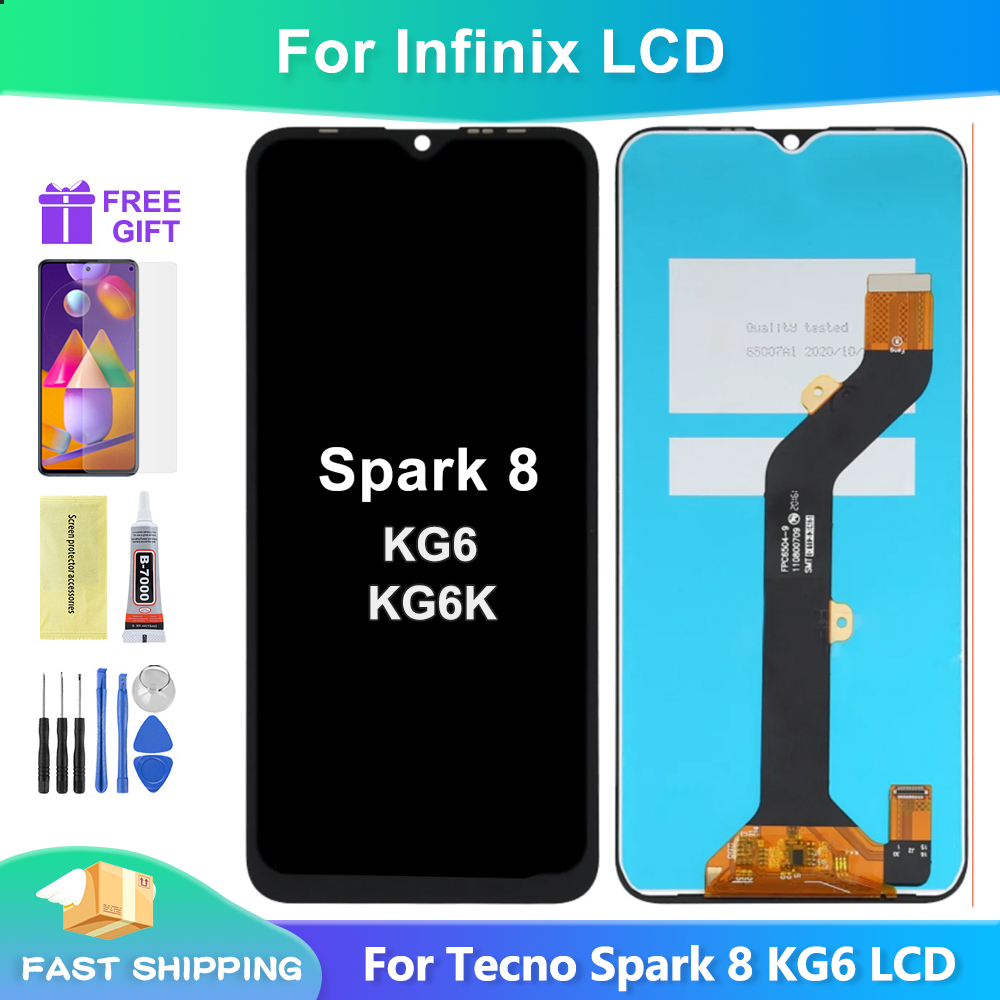 LCD For Tecno Spark 8 8C/ Spark 7 7T KG6 KG6k KF6 KF6P KG5k KG5j LCD ...