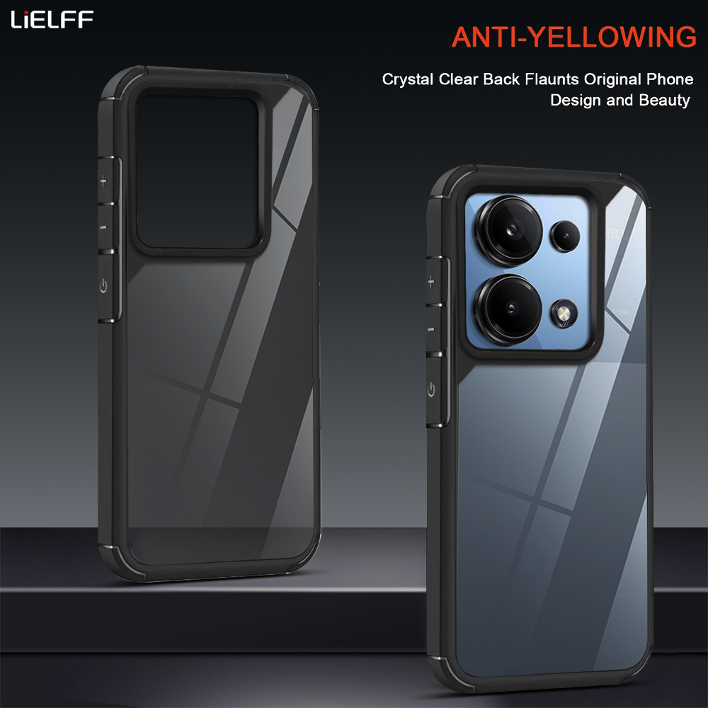 Transparent Phone Case For Redmi Note 13 12 11 10 pro POCO X3 12C 13C ...