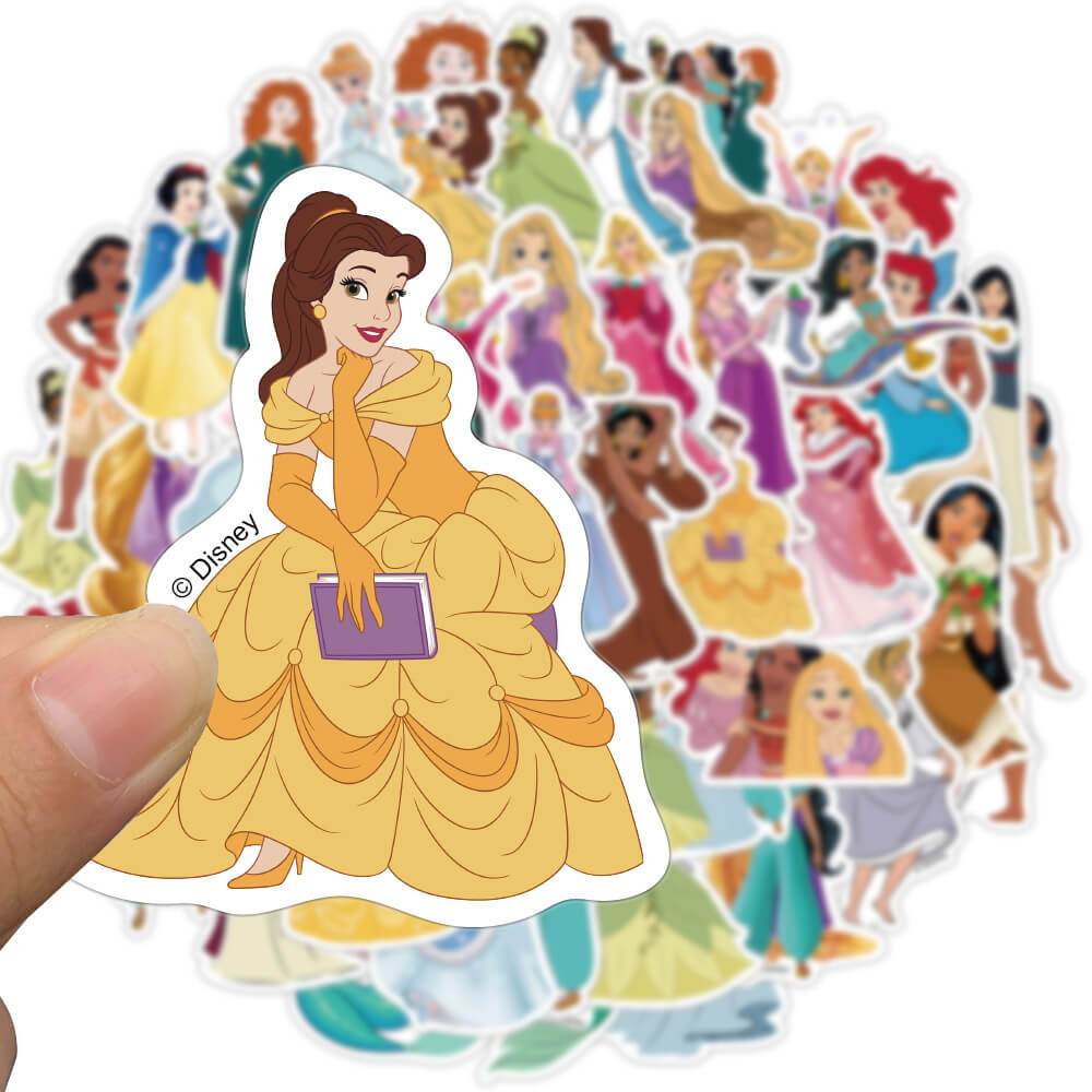 [Large Stickers]50PCS Cute Princess Stickers Toy For Kids PVC ...