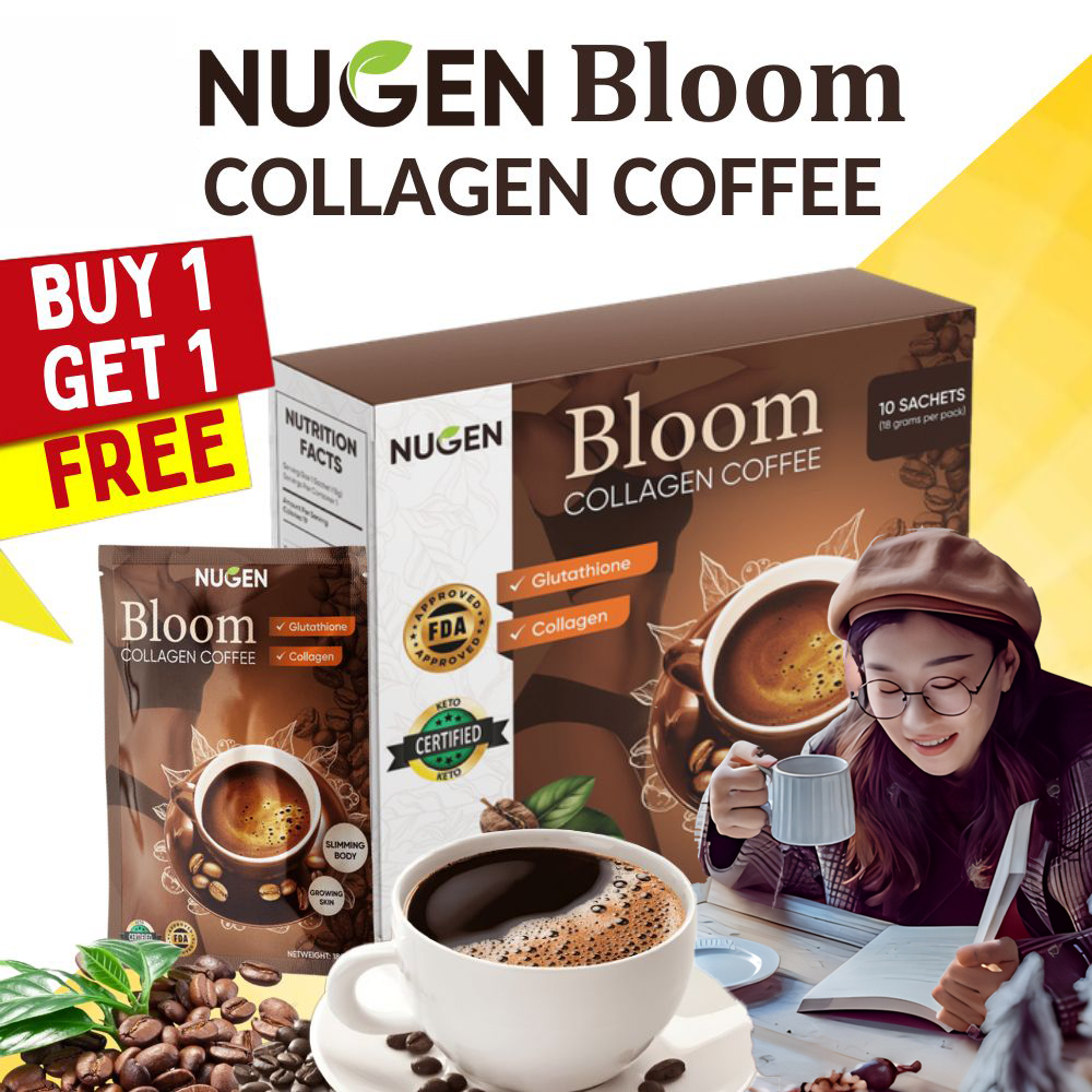 Nugen Bloom Collagen Coffee Original 100% organic Diet Coffee Pure ...