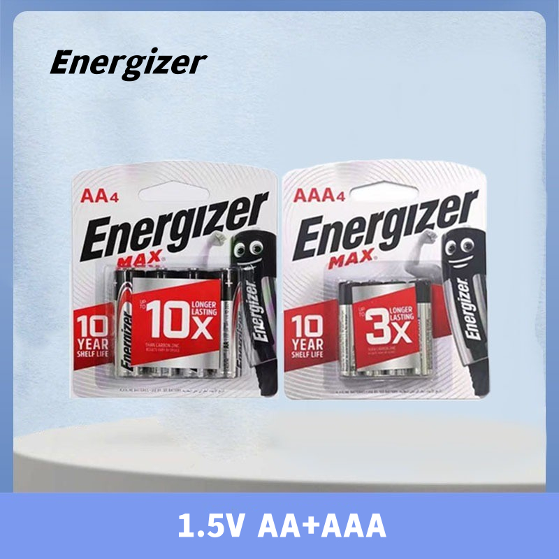 [4 In 1 Pack] Energizer Max Alkalinity Battery 1.5V AA And AAA | Shopee ...