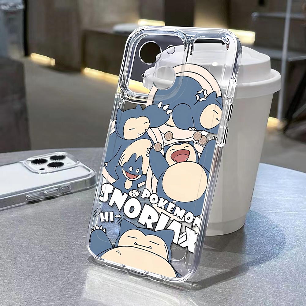 Snorlax Case iPhone for 15 / 14 / 13 / 12 / 11 Promax HD Transparent  Cartoon Soft Casing for iPhone 7 / 8 Plus / X / XR / Xs Max Cover | Shopee  Philippines
