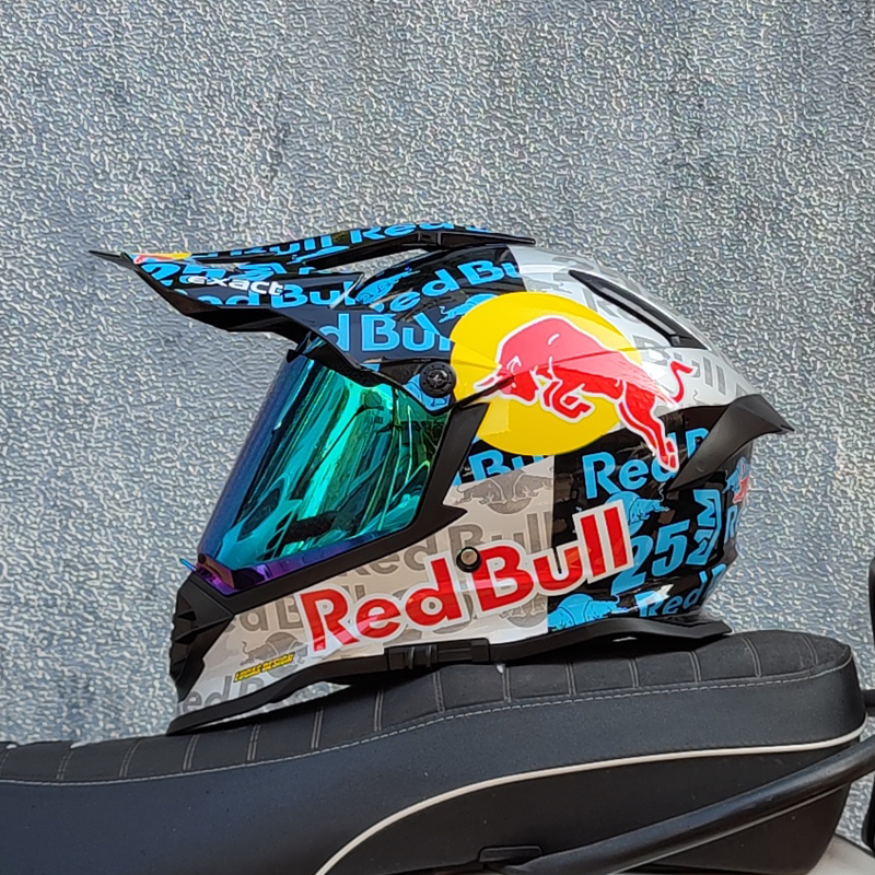 Teal dirt bike helmet sale