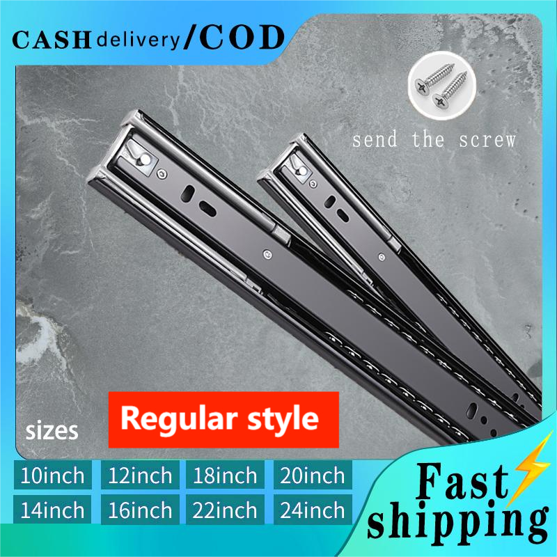 ((1 Pair) Drawer Rail Slide Rail Thickened Computer Desk Keyboard Stand ...