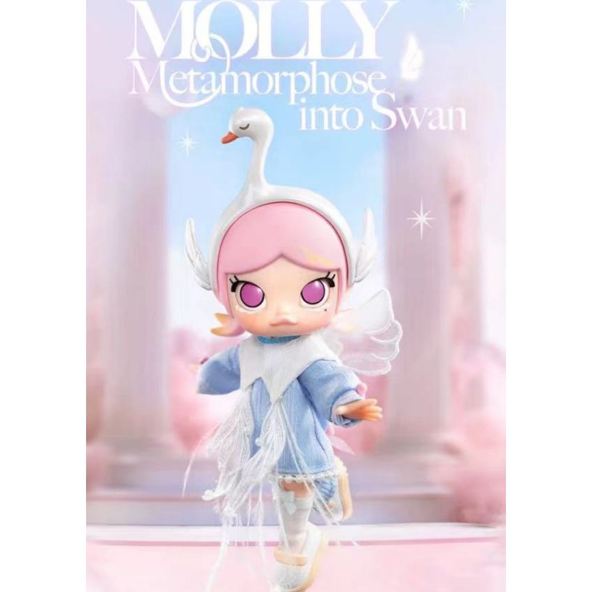 P POP MART MOLLY Transformation Swan Action Figure Brand New Unopened ...