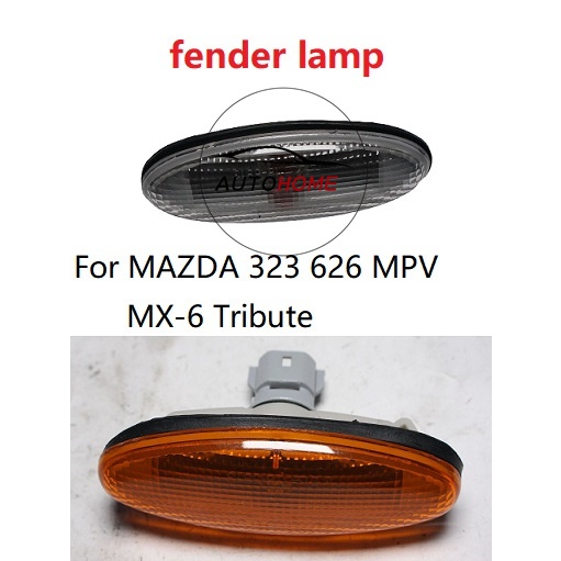 Depo Mazda 626 Replacement Side Marker Lamp Asamblea, Lado De