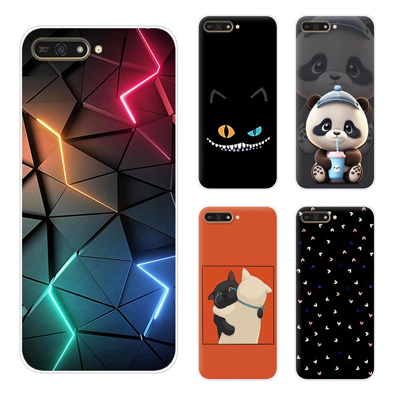 Huawei Y6 2019 Y6 Prime 2018 Phone Case Colorful Pattern Painted Soft ...