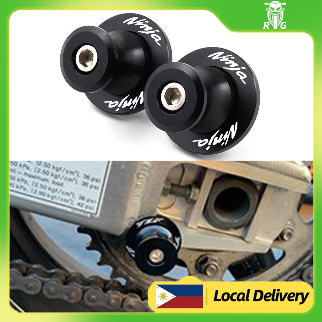 RGMOTOR Motorcycle 8MM Swingarm For Kawasaki NINJA 400 650 Z400 Spool CNC Sliders Cover