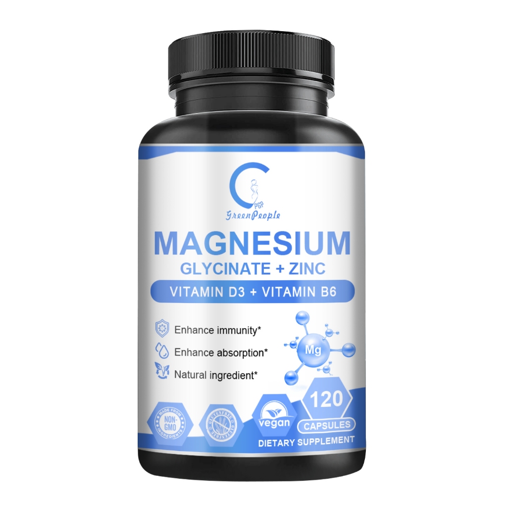 GPGP Greenpeople Magnesium Glycinate + Zinc Capsules,Enhance Immunity ...