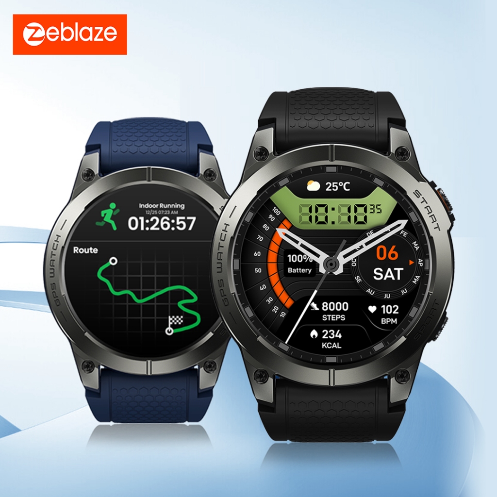 [The New 2024] Zeblaze Stratos Pro GPS Smart Watch Built-in GPS Route  Import AMOLED Display Bluetooth Phone Calls