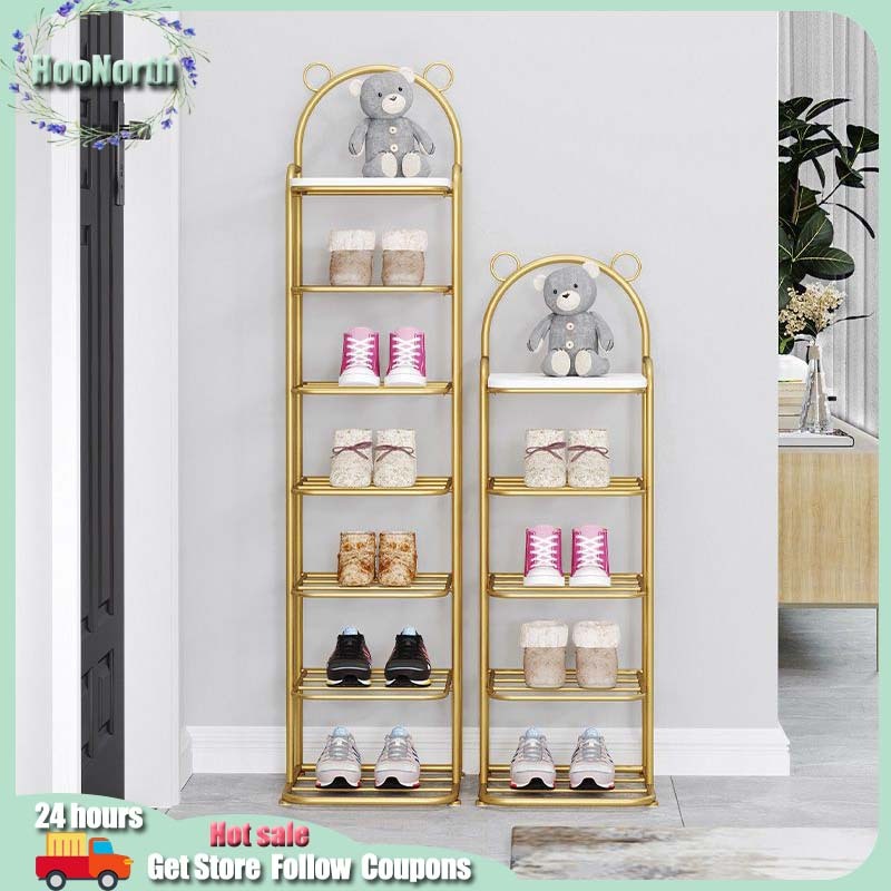 Metal Shoe Rack Cabinet Storag Organizer 5/7 Layer Shoe Rack Minimalist ...