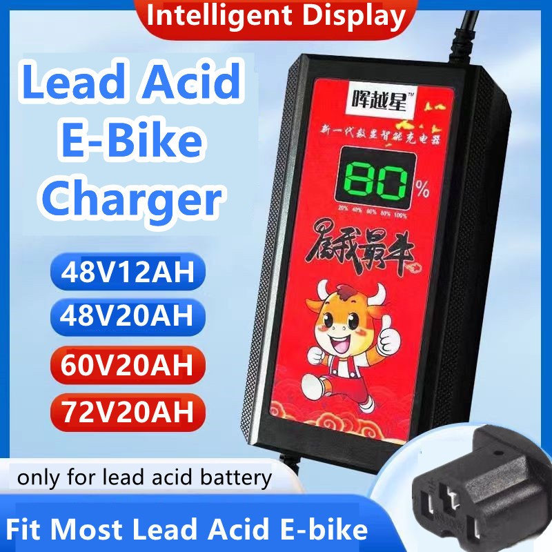 48V12AH 48V20AH 60V20AH 72V20AH Lead Acid Battery Charger Intelligent ...