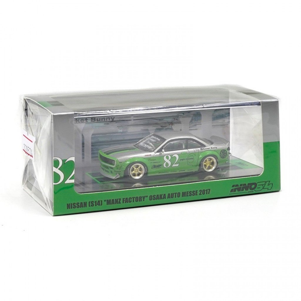 Inno64 IN64-S14B-MFOAM 1/64 NISSAN SILVIA S14 ROCKET BUNNY MANZ FACTORY ...