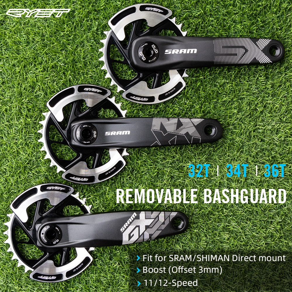 Montain Bike Chainring Guard 104 BCD Aluminum Alloy Chain Ring Protector Cover For 40~42T Chainring Sprockets (40T-42T, Black