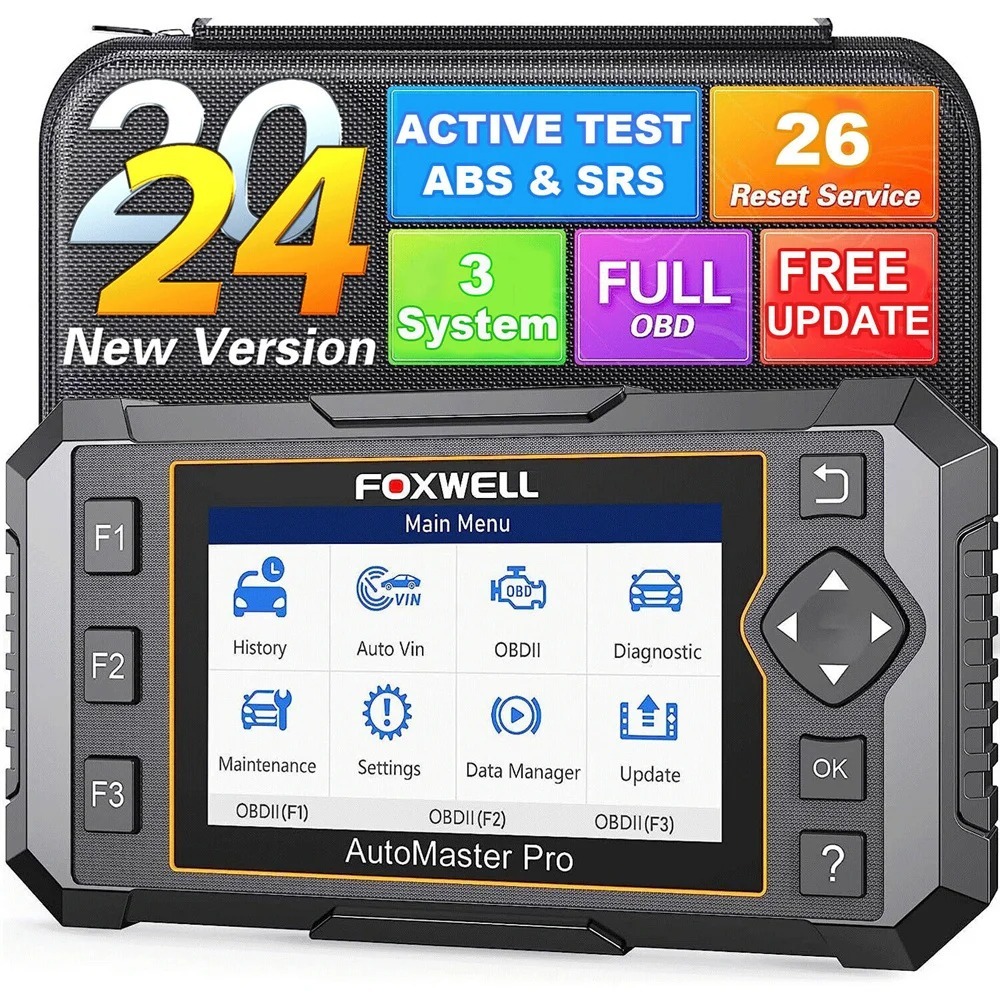 Foxwell NT650 Pro OBD2 Car Scanner SAS ABS 26+ Reset Bidirectional Auto ...