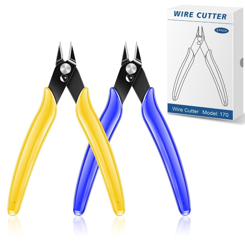 NICE-POWER Wire Flush Cutters, 5-inch Ultra Sharp & Powerful Side ...