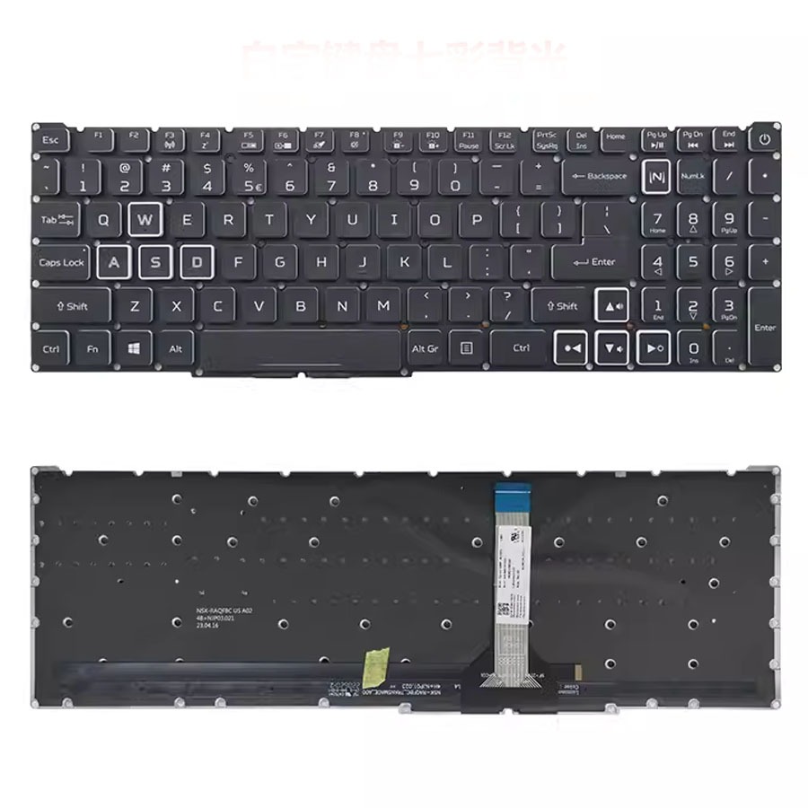Laptop Keyboard For Acer Nitro 5 N22C1 N20C1 AN515-46 AN515-56 AN515-57 ...