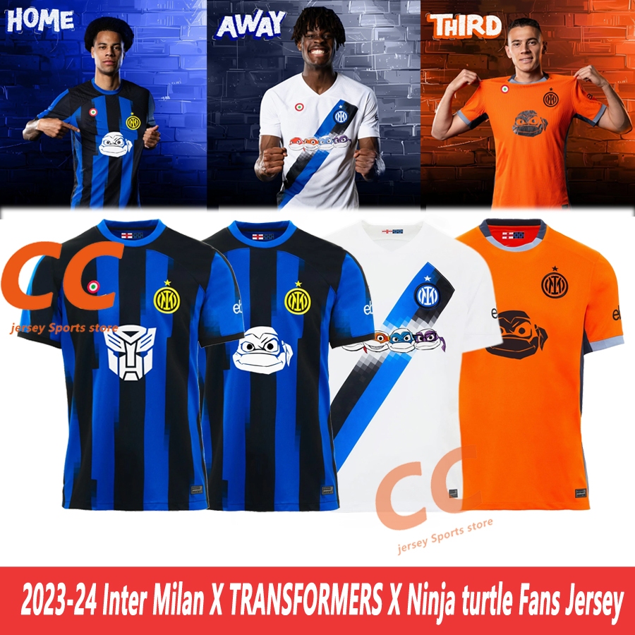 Inter Milan X TRANSFORMERS X Ninja turtle Soccer Football Jersey Sports ...