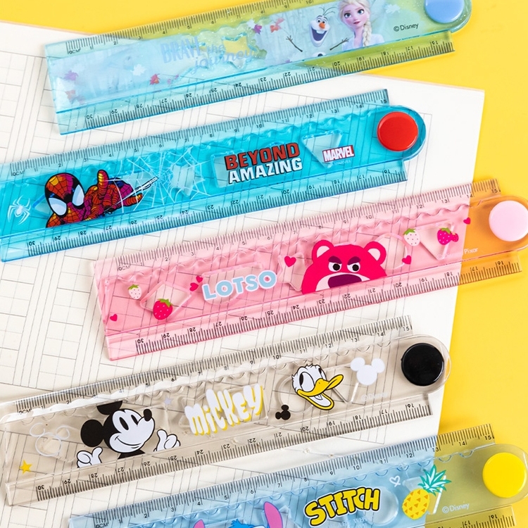 Disney Character Foldable Ruler 30cm SCHOOL SUPPLYE Spider Man/Elsa ...