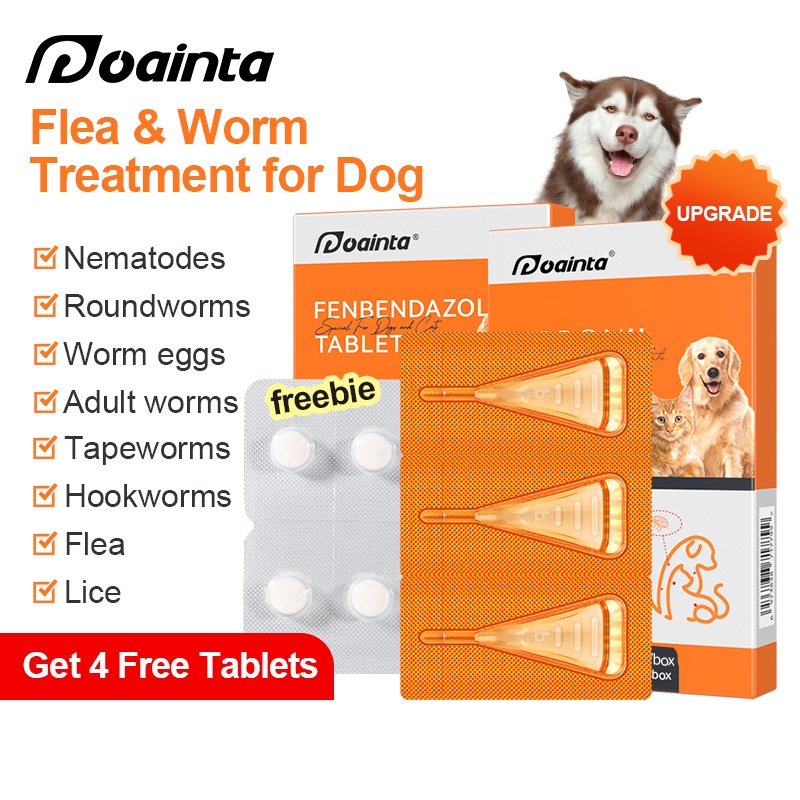 Puainta Anti Tick and Flea for Dogs and Cats Dewormer Dog Cat Detick