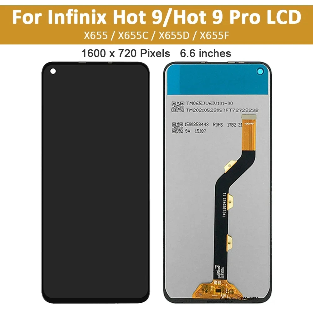 LCD For Infinix Hot 9 X655 LCD Display Touch Screen Digitizer Assembly ...