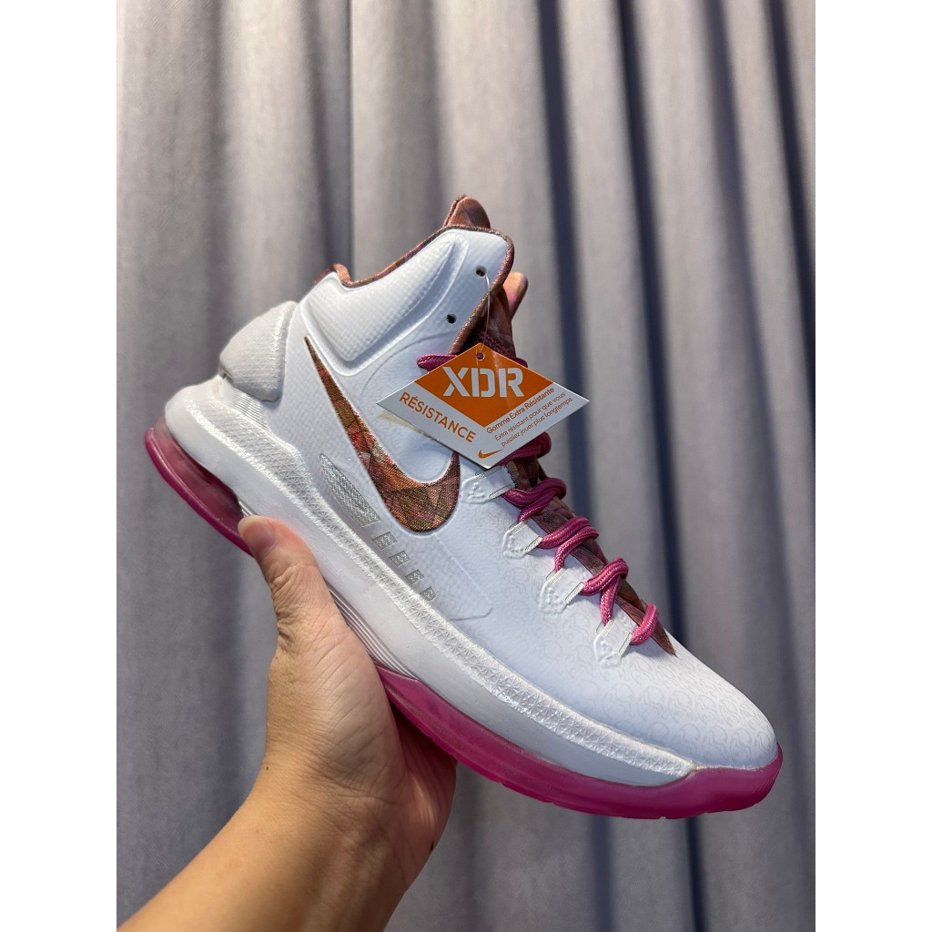 Ready KD 5 Kevin Durant men s basketball shoes white Rose red