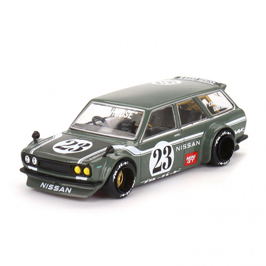 Mini GT KHMG076 X KAIDO HOUSE 1/64 DATSUN KAIDO 510 WAGON CARBON FIBER ...