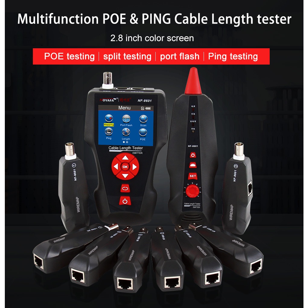 NOYAFA NF8601 /NF8601W Network Cable Length Tester POE/PING Testers