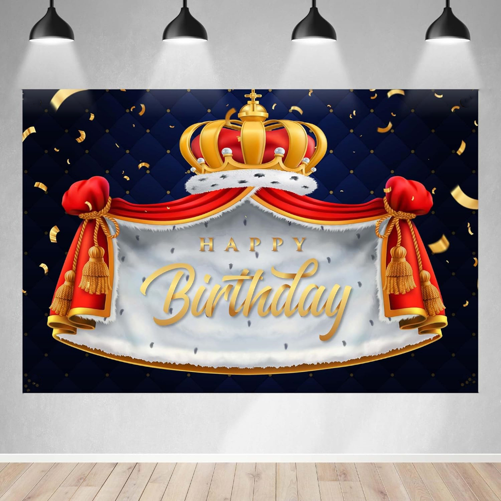 Happy Birthday Photography Backdrop 7x5ft - Coffee Theme Party Background For Photo Booth