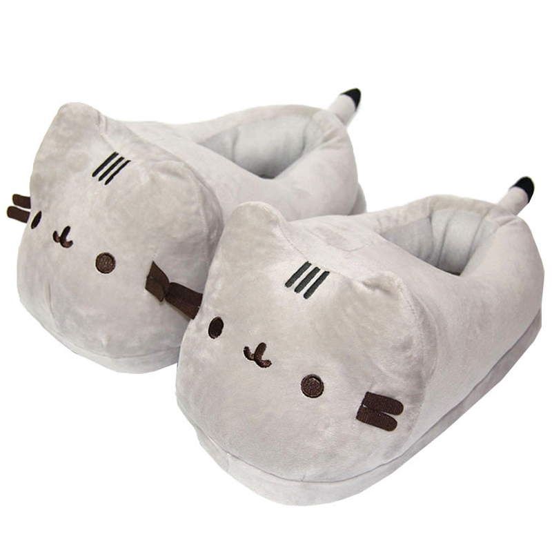 28cm Anime Pusheen Slippers Plush Cartoon Pusheen The Cat Cosplay Costume Shoes Men Women Indoor Home Winter Warm Cotton Shoes Gifts Shopee Philippines