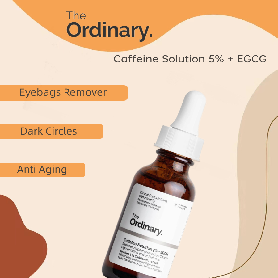 The Ordinary Caffeine Eye Serum For Face Eyebags Remover Dark Circles