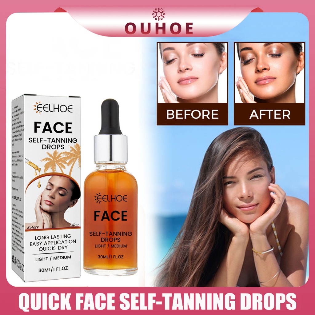 EELHOE Face Self-Tanning Oil Avoid The Sun Tanning Oil Indoor Sunless ...