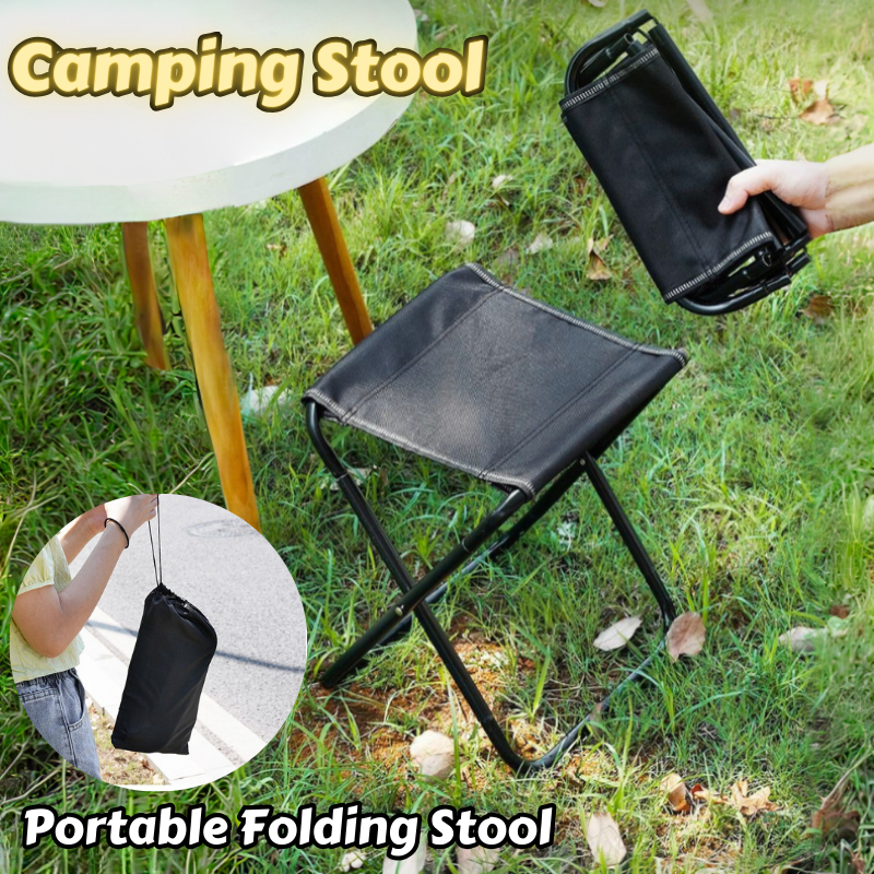 Portable Folding Stool Outdoor Stall Fishing Chair Camping Stool Mini ...