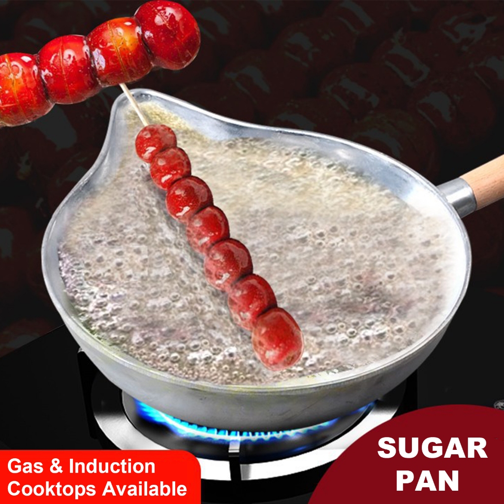 Stainless Steel Sugar Dipping Pot Stove Melting Pan with Handle Cooking ...
