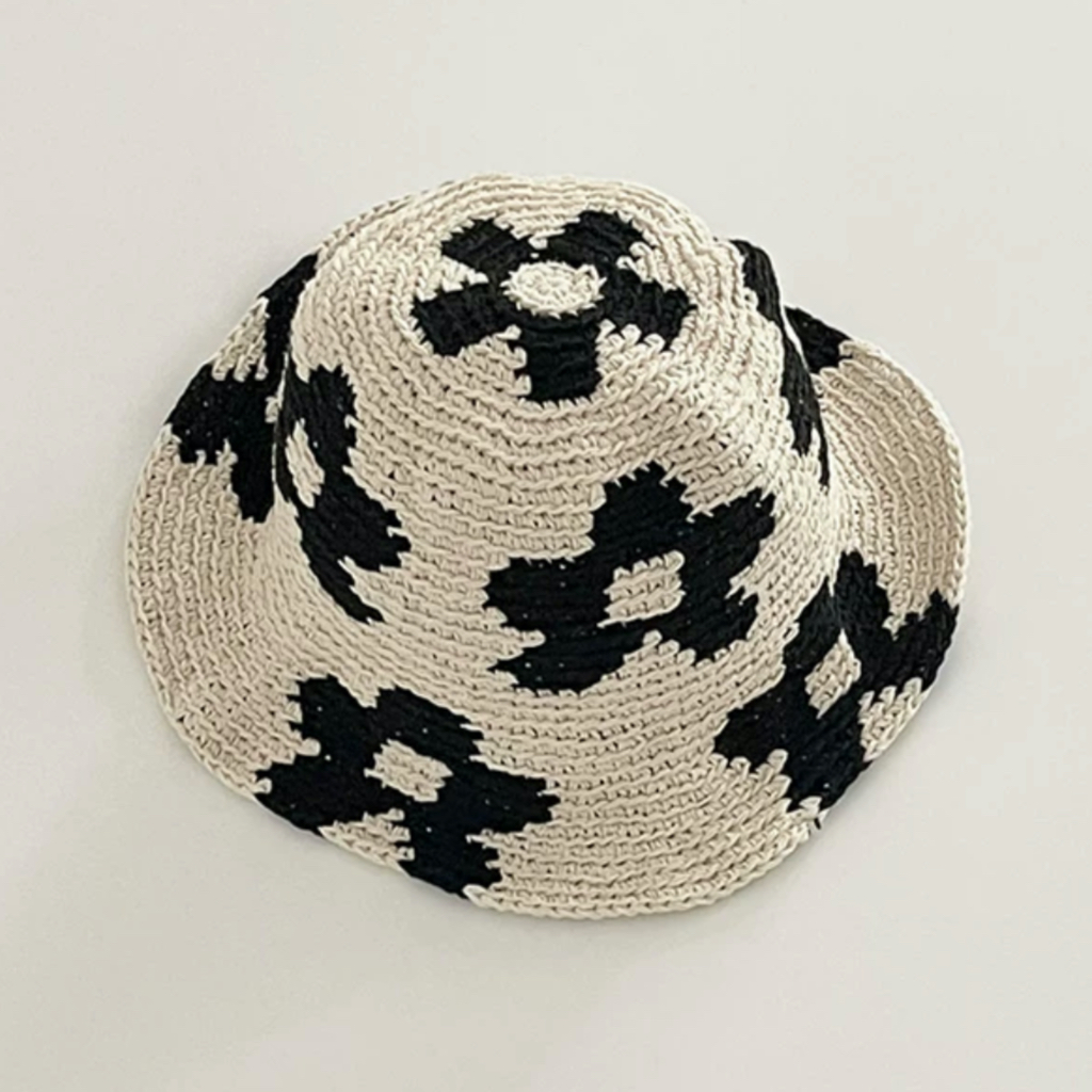Niche Designer Hat Handmade Crochet Bucket Hat Flower Pot Hat Handmade Cotton Thread Hat Sun Hat Bucket Hat Knitted Hat Handmade Hat