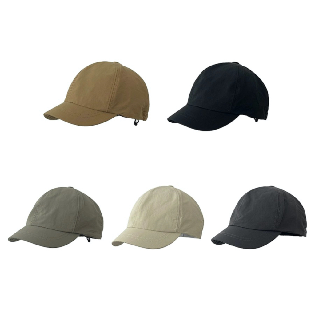 Mg STUDIO/Summer Short Brim Cap Quick-Drying Hat Retro Khaki Cap Solid ...