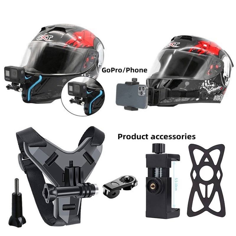 surewo in Gopro Motorcycle Helmet Cellphone Holder Riding Chin