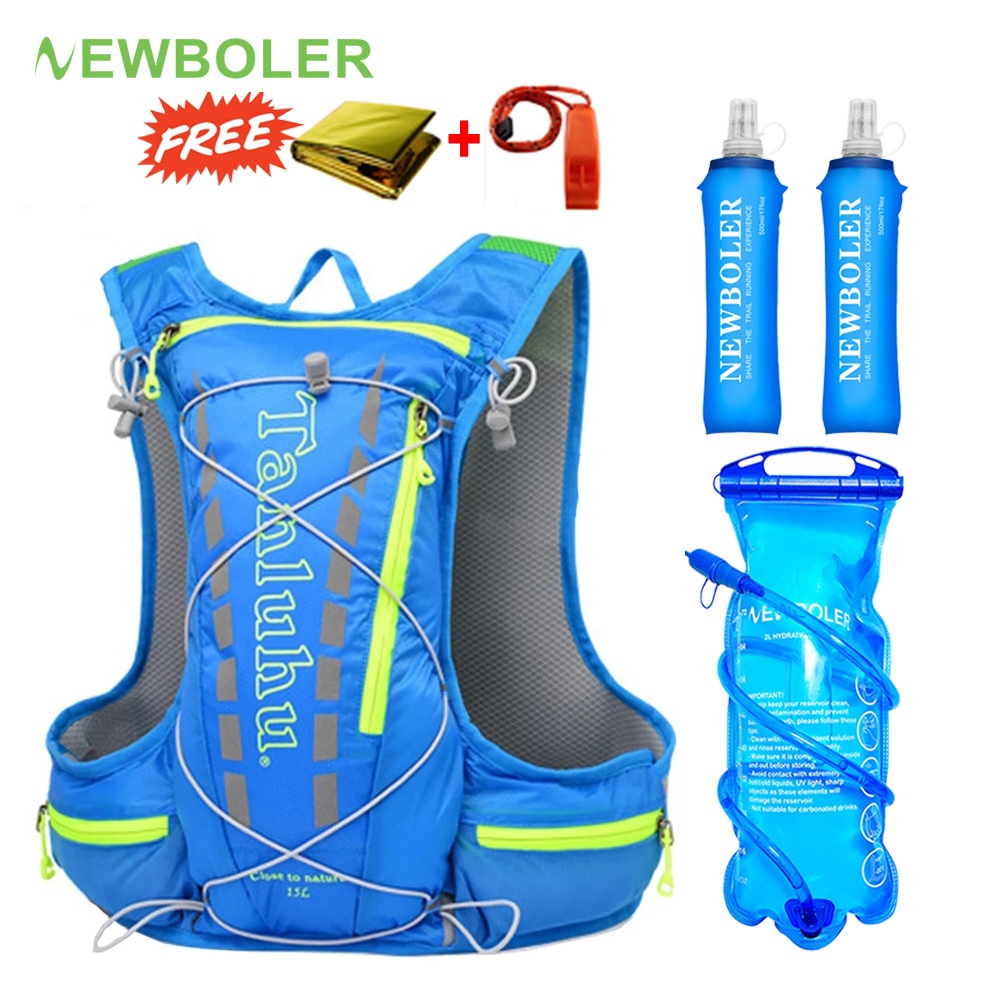 Running Hydration Vest Backpack Pack Water Backpack with 1.5L Hydration