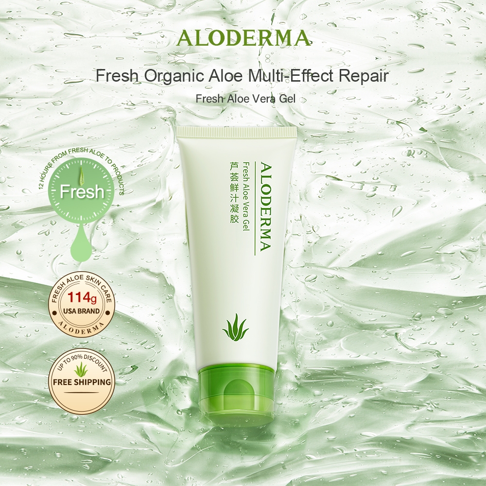 Aloderma 99% Organic Aloe Vera Gel, Bottled within 12 Hours of Harvest ...