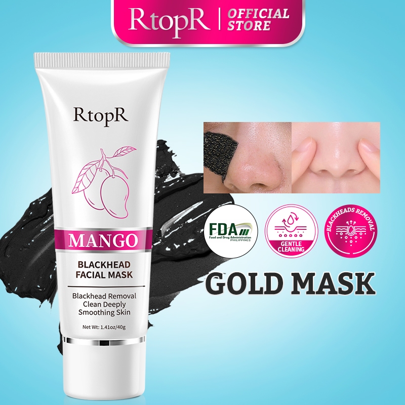 RtopR FDA Mango Blackhead Remover Mask Acne Treatment Peeling Mask Deep