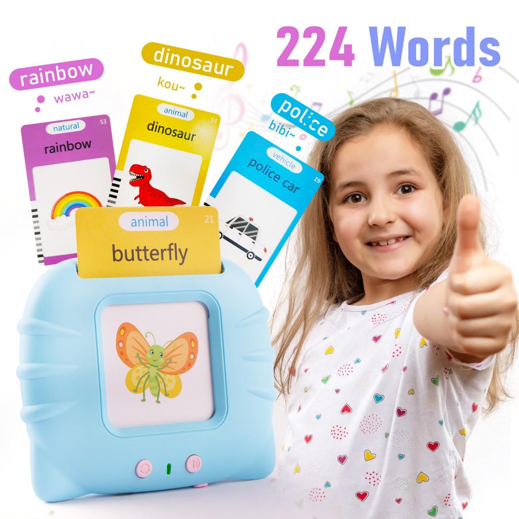 Early Learning 112 Cards Machine Flash Cards Reader Kids Educational ...