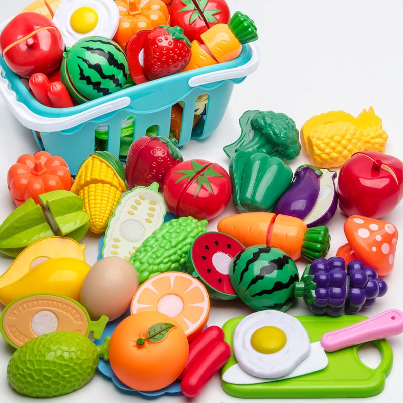 Fruit Vegetable Food Cutting Set Reusable Role Play Pretend Kitchen Kids  Toys fruit toys for kids