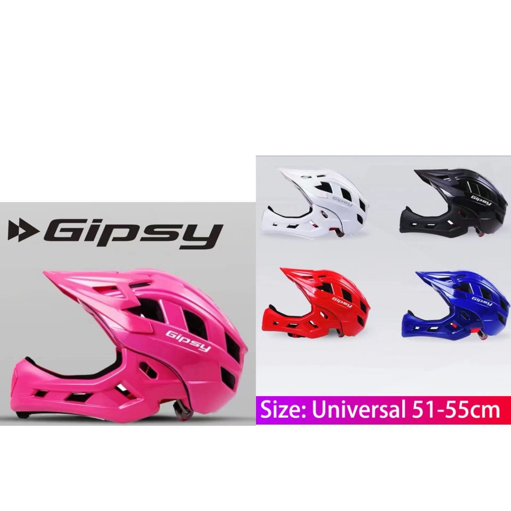 GIPSY 12INCH Kids BMX Cycling Full Face Balance Bike helmet PC+EPS Impact  Resistant Material Skateboarding Pushbike helmet - Main Image